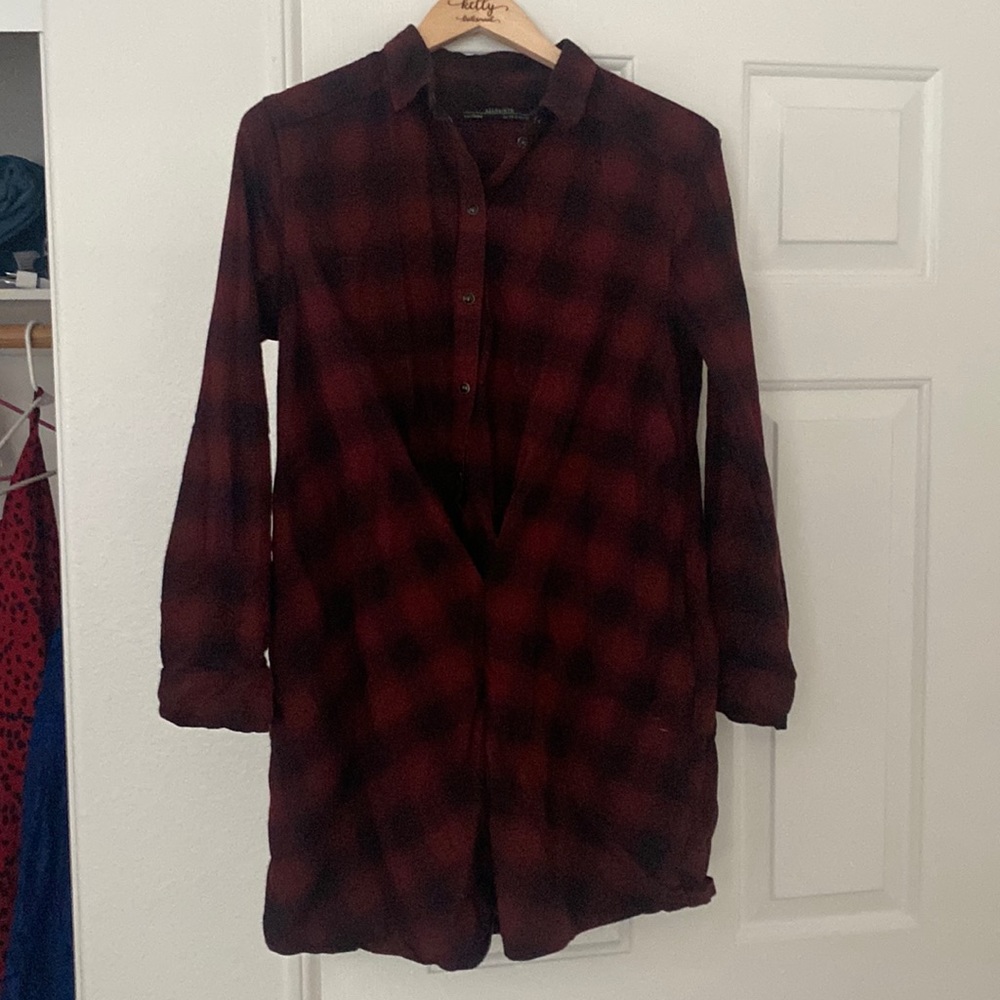 All saints plaid top size 8